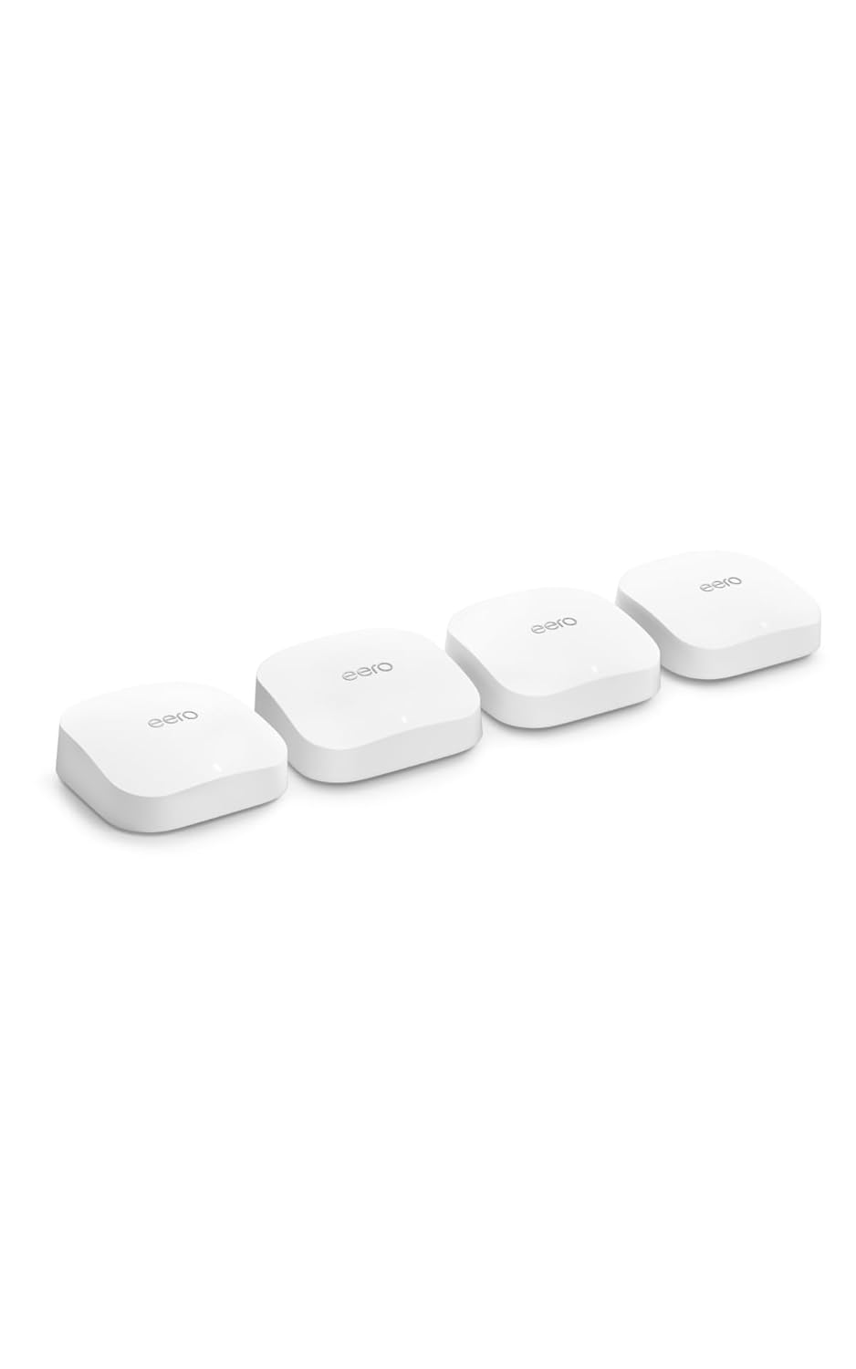 Amazon eero Pro 6E mesh wifi system - Supports internet plans up to 2.5 Gbps, Coverage up to 6,000 sq. ft., Connect 100+ devices, 3-pack