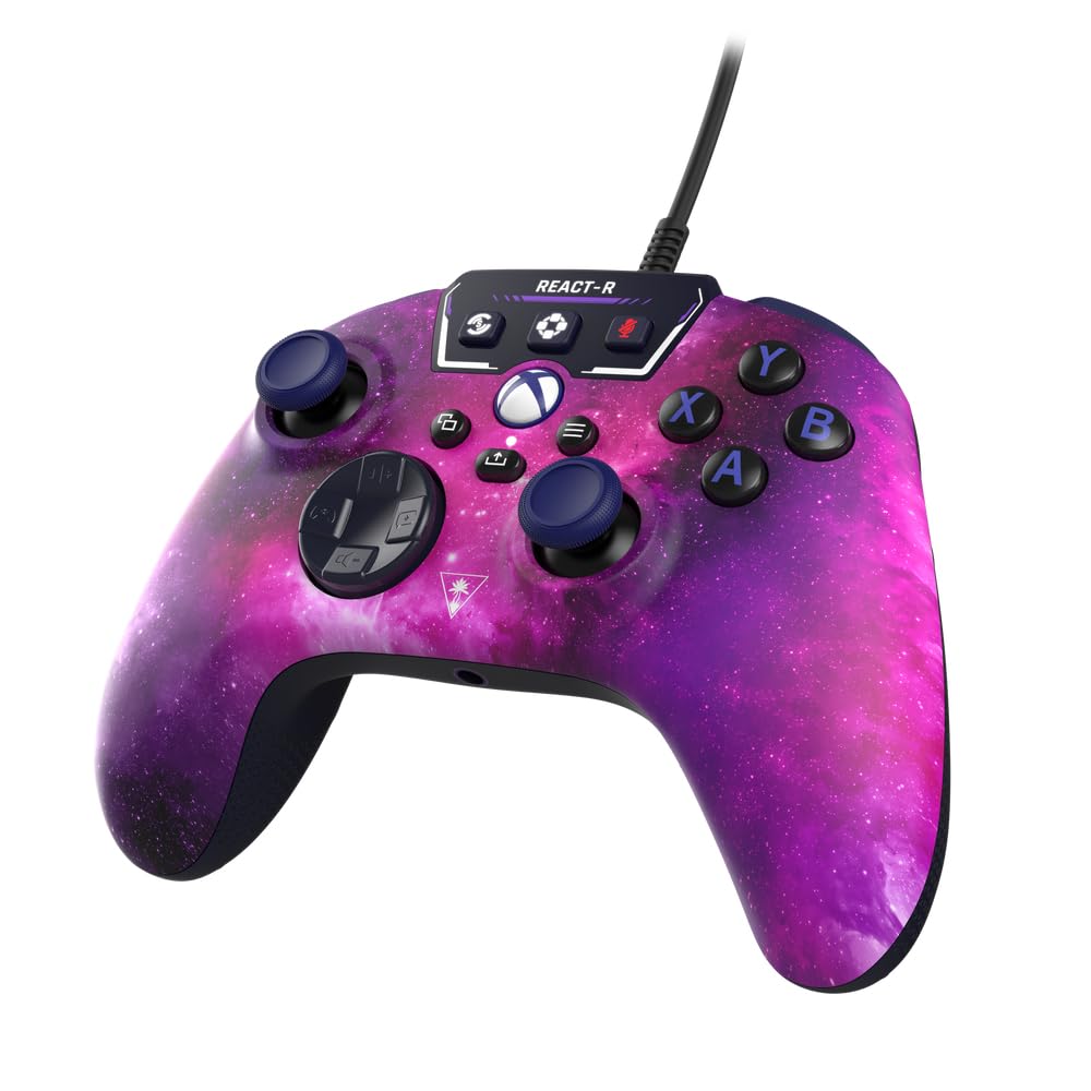 Turtle Beach Recon Cloud Wired Game Controller with Bluetooth for Xbox Series X|S, Xbox One, Windows, Android Mobile Devices – Remappable Buttons, Audio Enhancements, Superhuman Hearing – Blue Magma