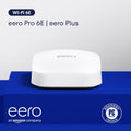 Amazon eero Pro 6E mesh wifi system - Supports internet plans up to 2.5 Gbps, Coverage up to 6,000 sq. ft., Connect 100+ devices, 3-pack