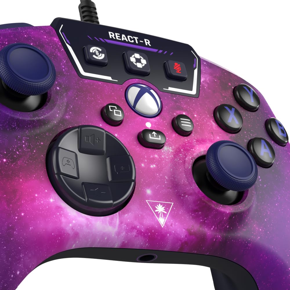 Turtle Beach Recon Cloud Wired Game Controller with Bluetooth for Xbox Series X|S, Xbox One, Windows, Android Mobile Devices – Remappable Buttons, Audio Enhancements, Superhuman Hearing – Blue Magma