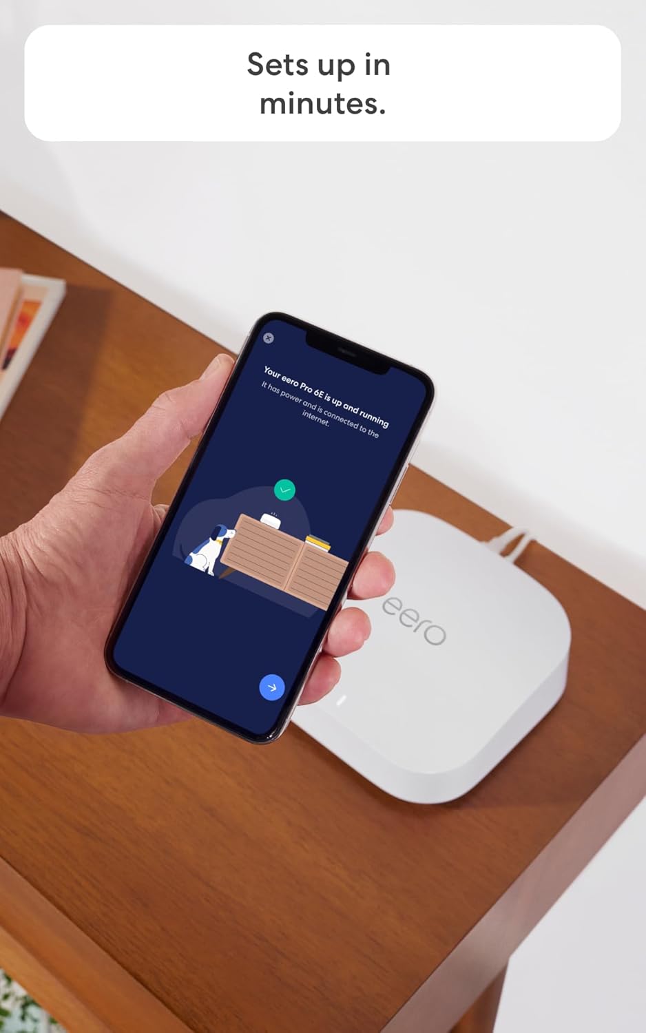Amazon eero Pro 6E mesh wifi system - Supports internet plans up to 2.5 Gbps, Coverage up to 6,000 sq. ft., Connect 100+ devices, 3-pack