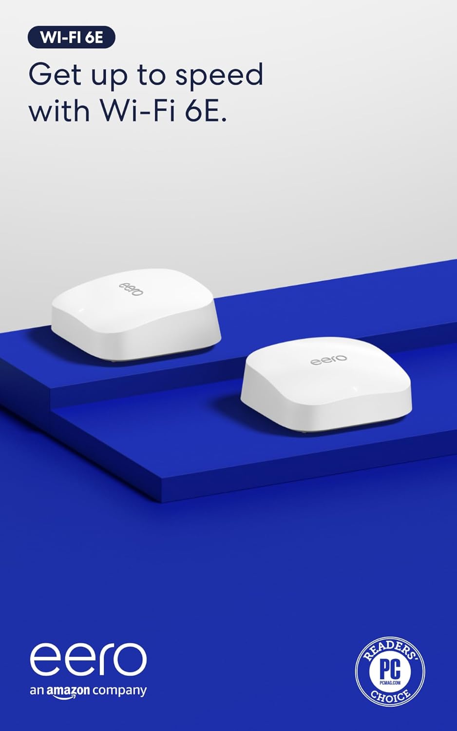 Amazon eero Pro 6E mesh wifi system - Supports internet plans up to 2.5 Gbps, Coverage up to 6,000 sq. ft., Connect 100+ devices, 3-pack