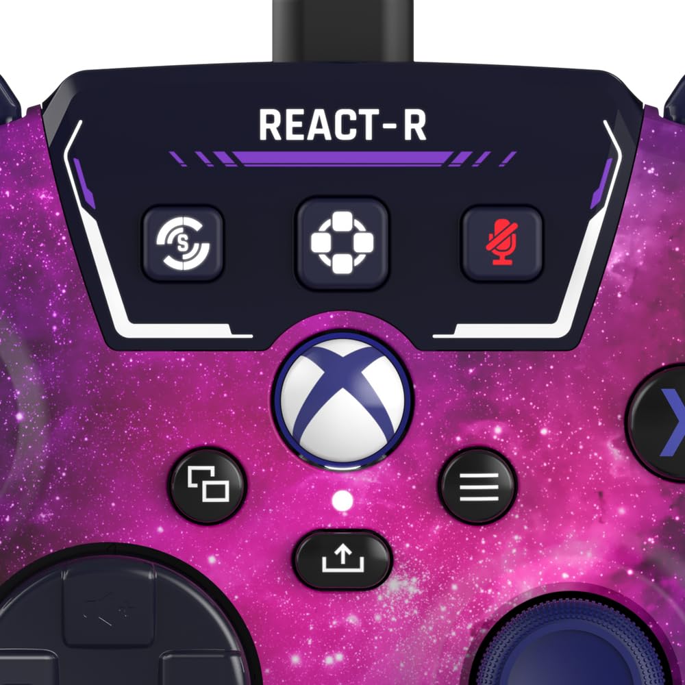 Turtle Beach Recon Cloud Wired Game Controller with Bluetooth for Xbox Series X|S, Xbox One, Windows, Android Mobile Devices – Remappable Buttons, Audio Enhancements, Superhuman Hearing – Blue Magma