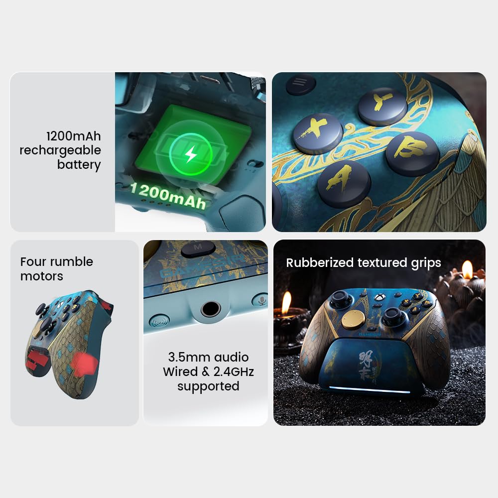 GameSir G7 Pro Wireless Gaming Controller for Xbox Series X|S, Xbox One, PC, Android, Game Controller with 3.5mm Audio Jack ,Hall Effect Analog Triggers, TMR Sticks, 1000Hz Polling Rate 【Wuchang: Fallen Feathers Edition】