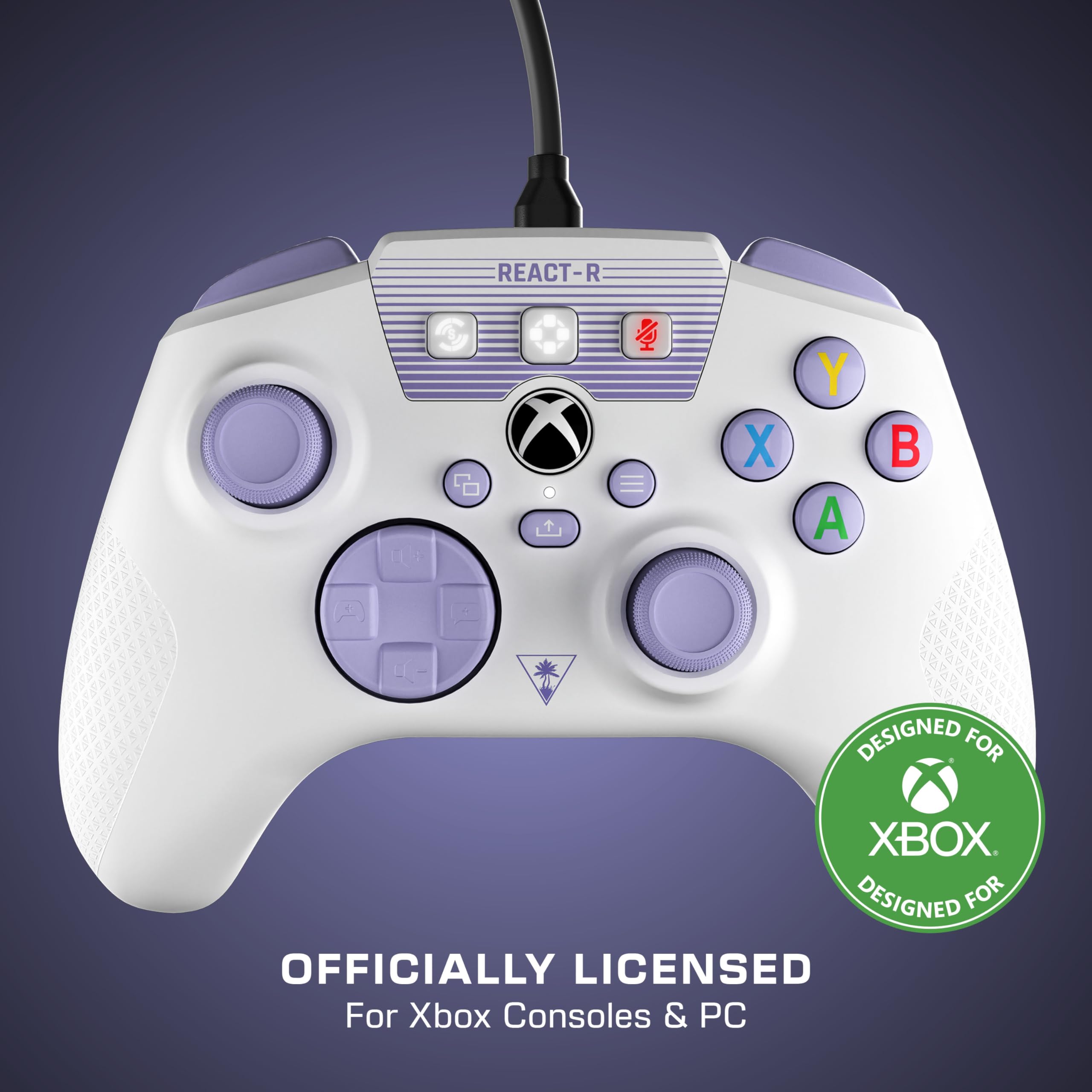 Turtle Beach Recon Cloud Wired Game Controller with Bluetooth for Xbox Series X|S, Xbox One, Windows, Android Mobile Devices – Remappable Buttons, Audio Enhancements, Superhuman Hearing – Blue Magma