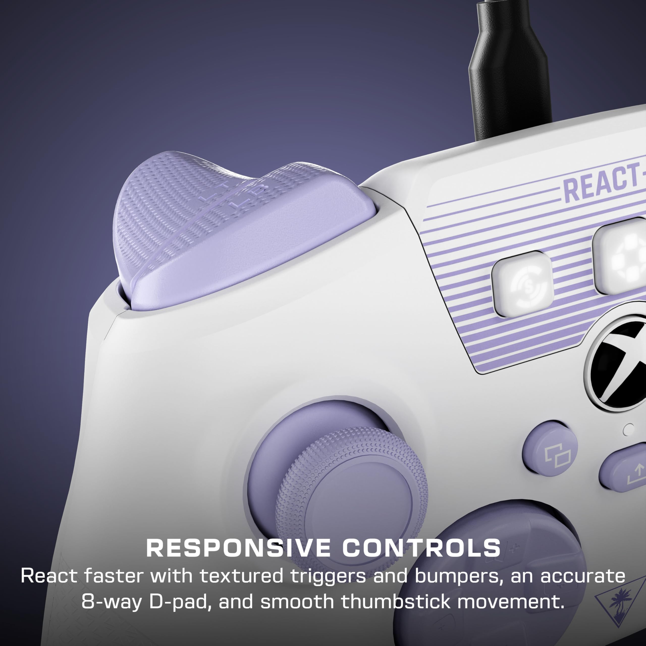 Turtle Beach Recon Cloud Wired Game Controller with Bluetooth for Xbox Series X|S, Xbox One, Windows, Android Mobile Devices – Remappable Buttons, Audio Enhancements, Superhuman Hearing – Blue Magma