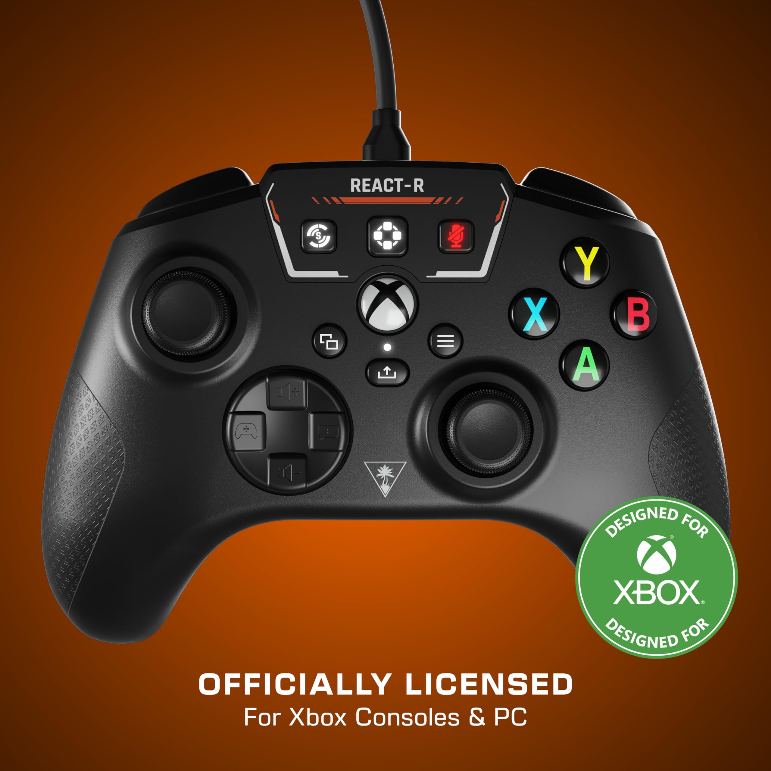 Turtle Beach Recon Cloud Wired Game Controller with Bluetooth for Xbox Series X|S, Xbox One, Windows, Android Mobile Devices – Remappable Buttons, Audio Enhancements, Superhuman Hearing – Blue Magma