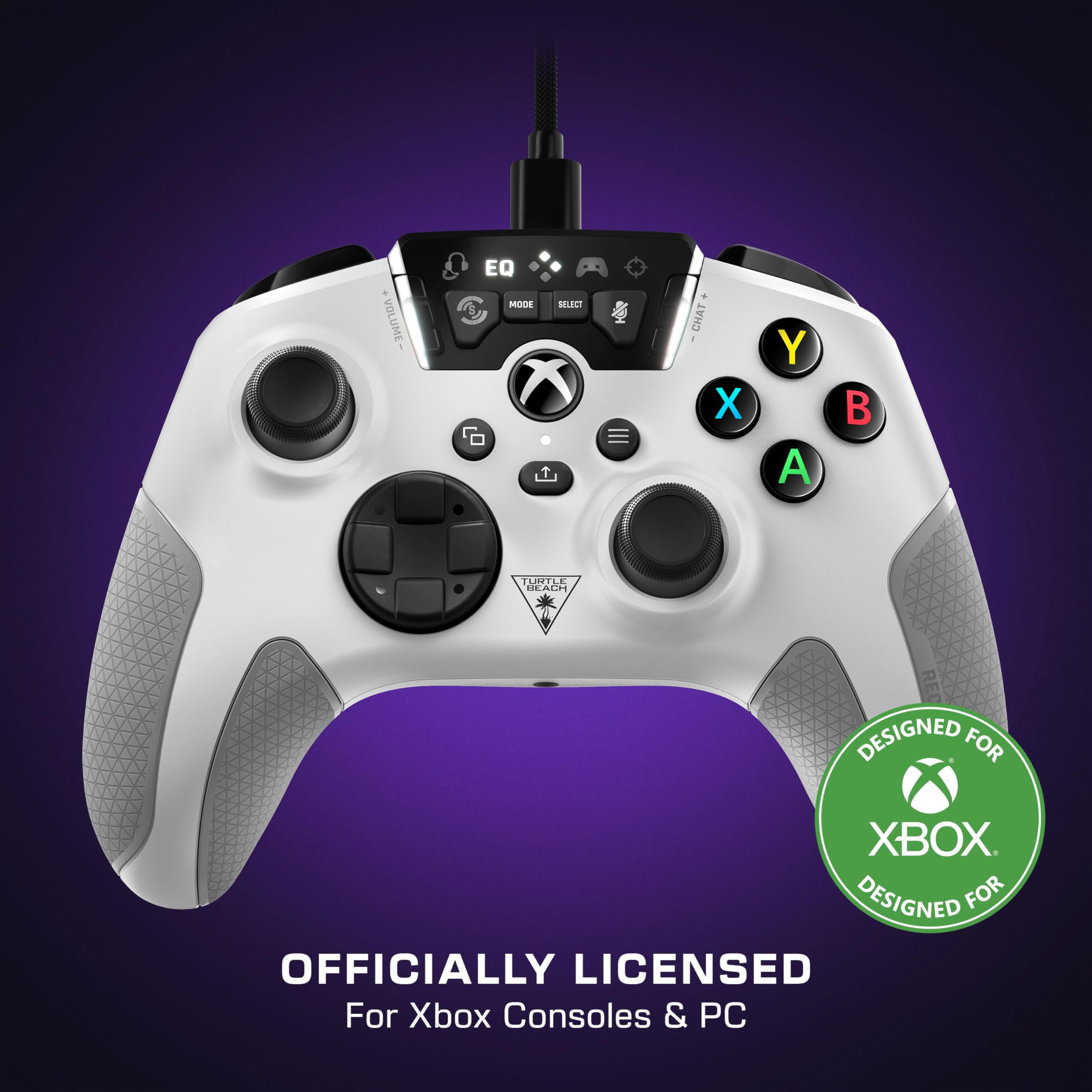 Turtle Beach Recon Cloud Wired Game Controller with Bluetooth for Xbox Series X|S, Xbox One, Windows, Android Mobile Devices – Remappable Buttons, Audio Enhancements, Superhuman Hearing – Blue Magma
