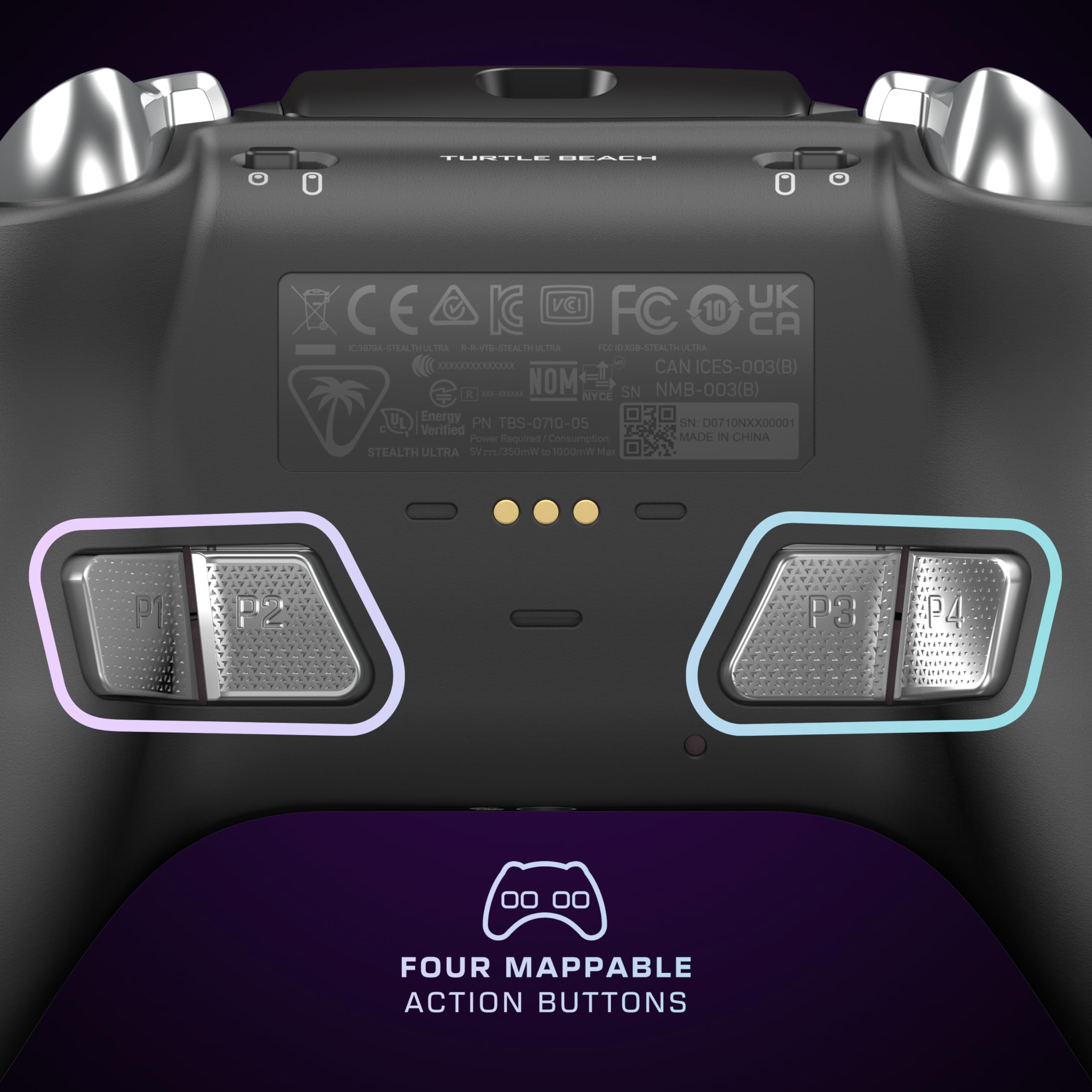 Turtle Beach Recon Cloud Wired Game Controller with Bluetooth for Xbox Series X|S, Xbox One, Windows, Android Mobile Devices – Remappable Buttons, Audio Enhancements, Superhuman Hearing – Blue Magma