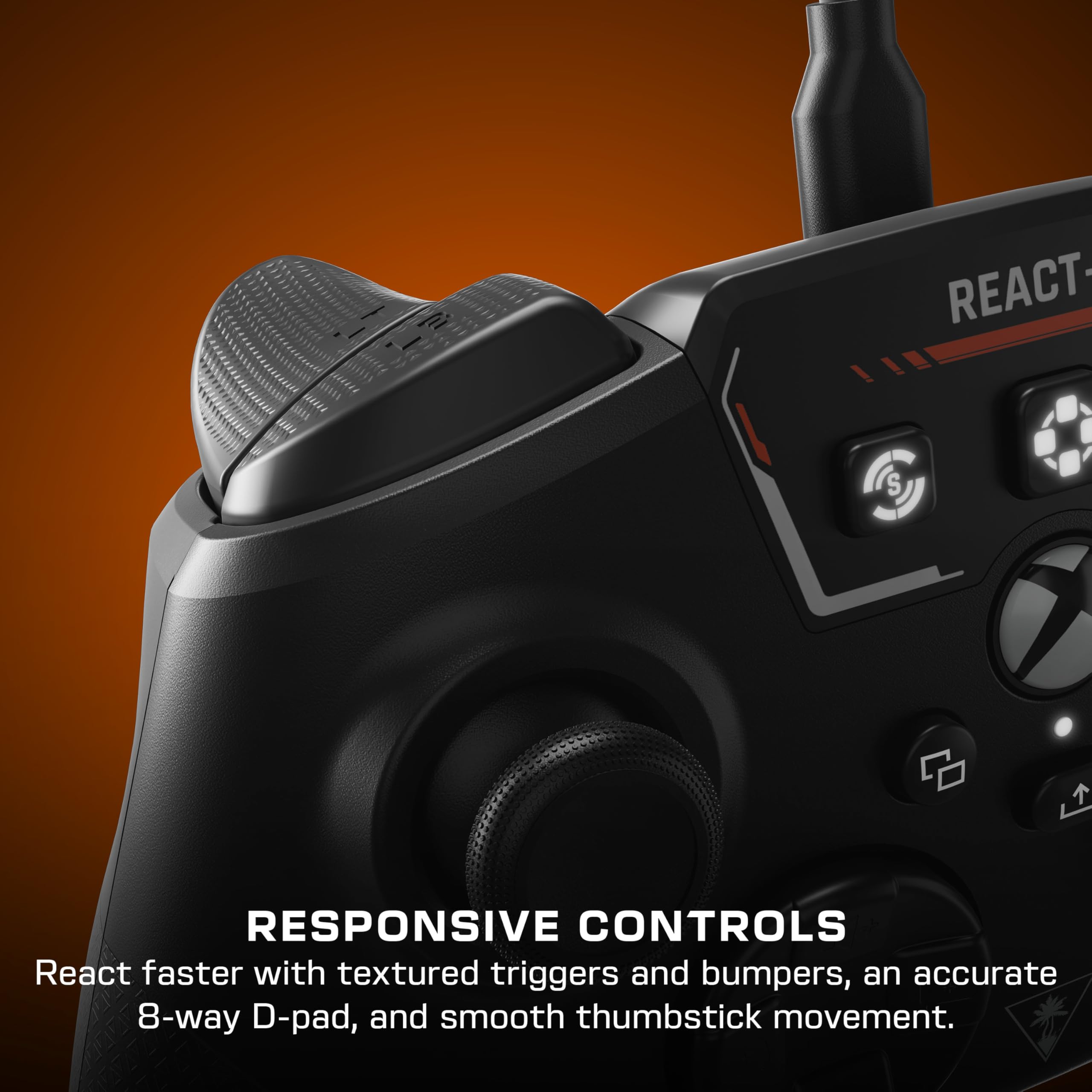 Turtle Beach Recon Cloud Wired Game Controller with Bluetooth for Xbox Series X|S, Xbox One, Windows, Android Mobile Devices – Remappable Buttons, Audio Enhancements, Superhuman Hearing – Blue Magma