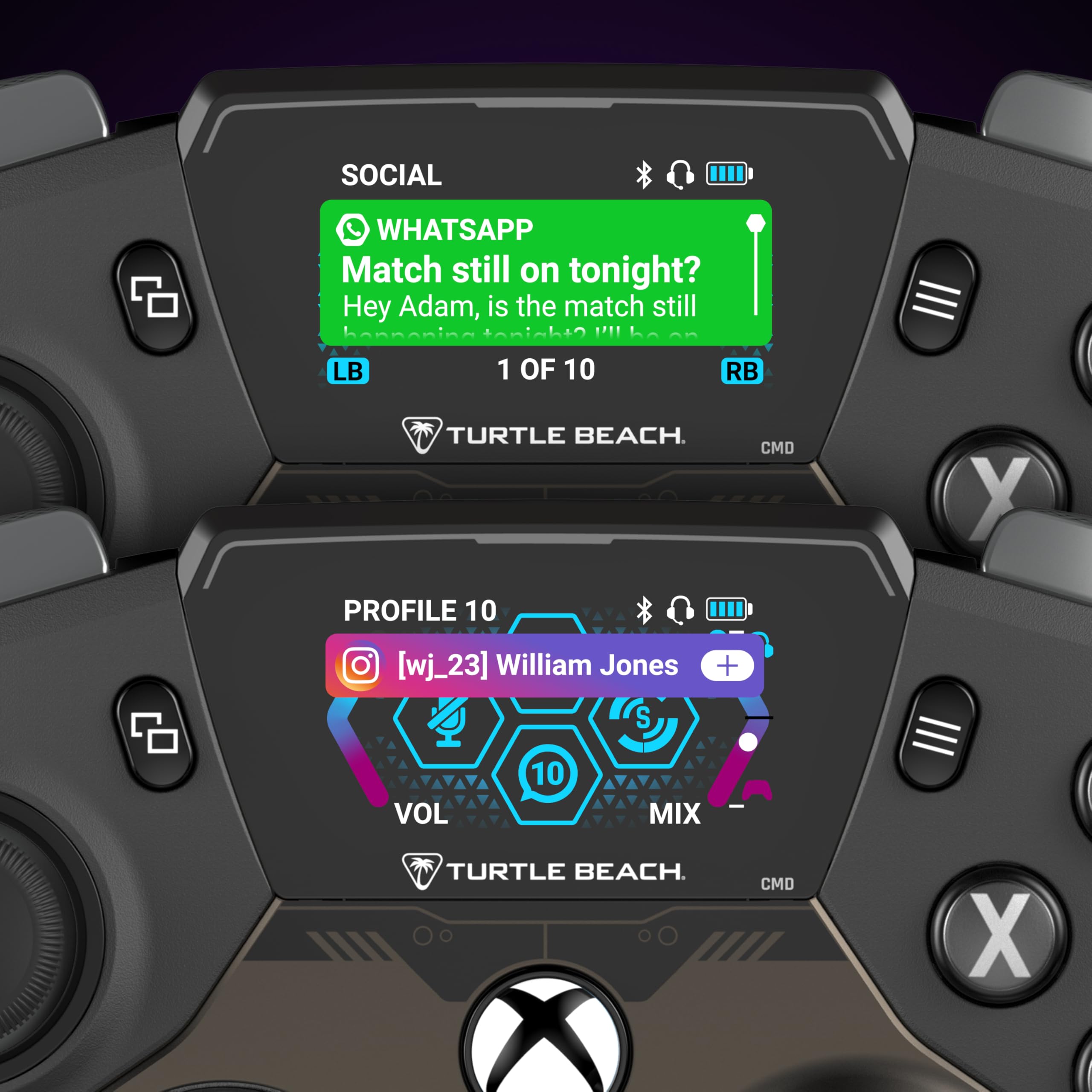 Turtle Beach Recon Cloud Wired Game Controller with Bluetooth for Xbox Series X|S, Xbox One, Windows, Android Mobile Devices – Remappable Buttons, Audio Enhancements, Superhuman Hearing – Blue Magma
