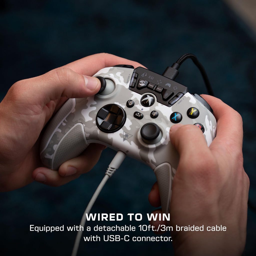 Turtle Beach Recon Cloud Wired Game Controller with Bluetooth for Xbox Series X|S, Xbox One, Windows, Android Mobile Devices – Remappable Buttons, Audio Enhancements, Superhuman Hearing – Blue Magma